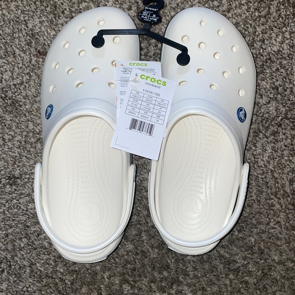 White Crocs style is Crocband Clog